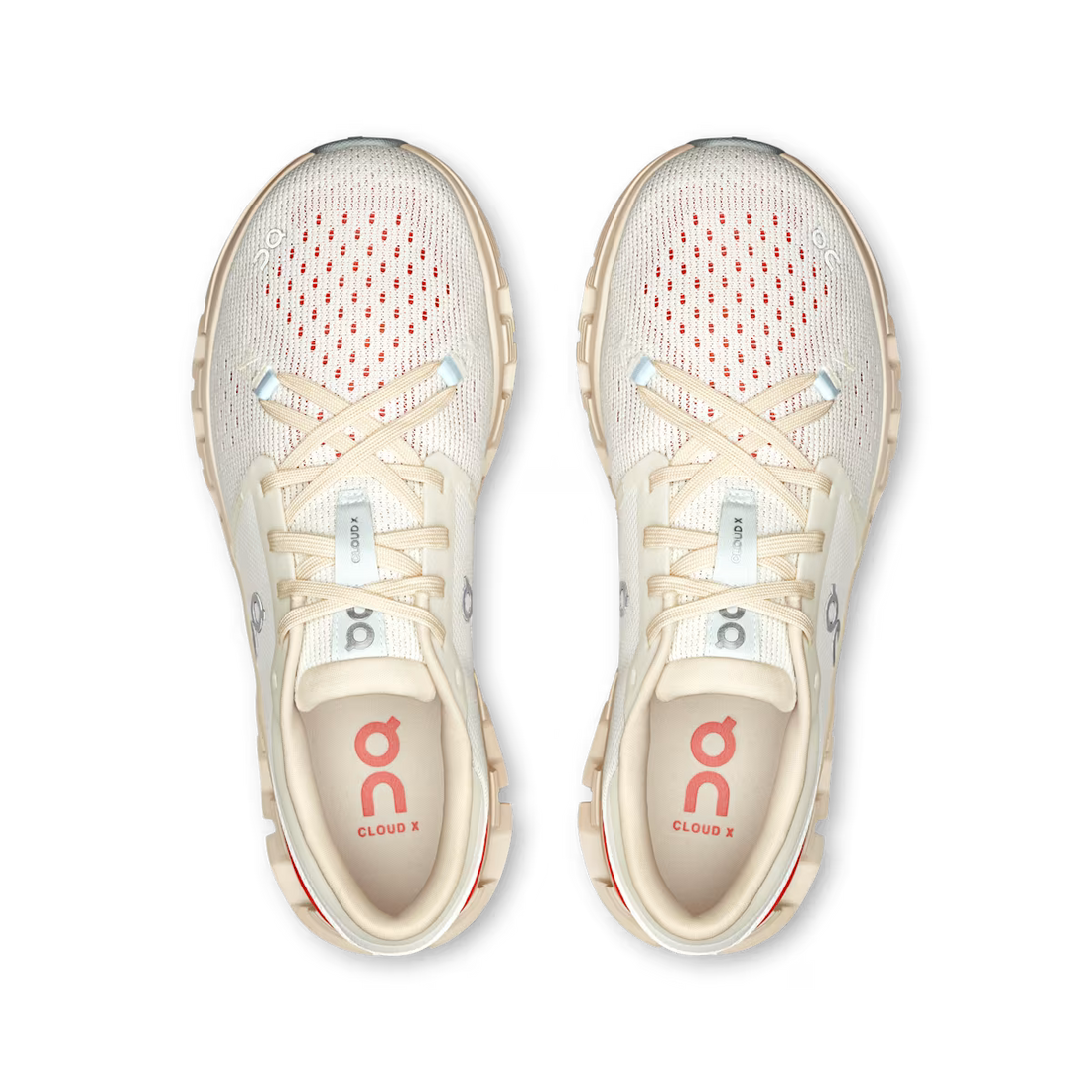 On Running Cloud X 4 Ivory Salmon (Women's)