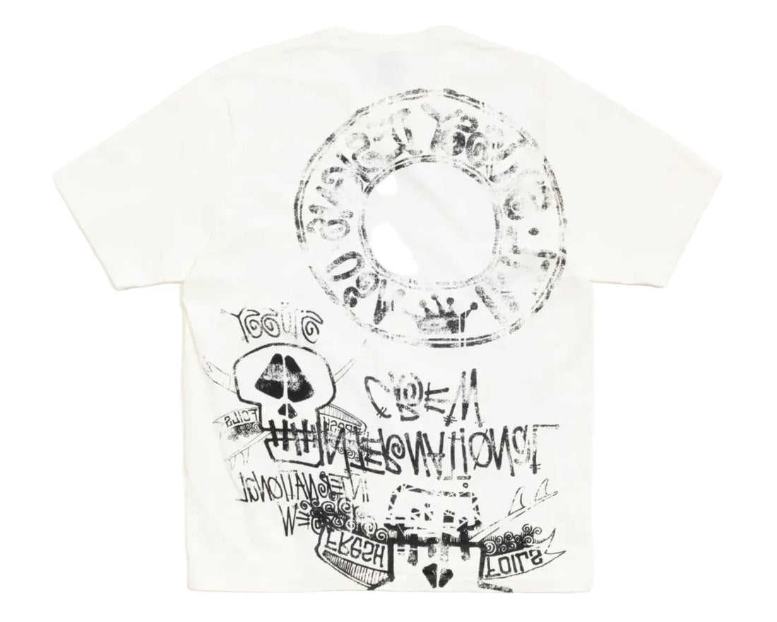 Stussy Skulls Pig. Dyed Tee Natural