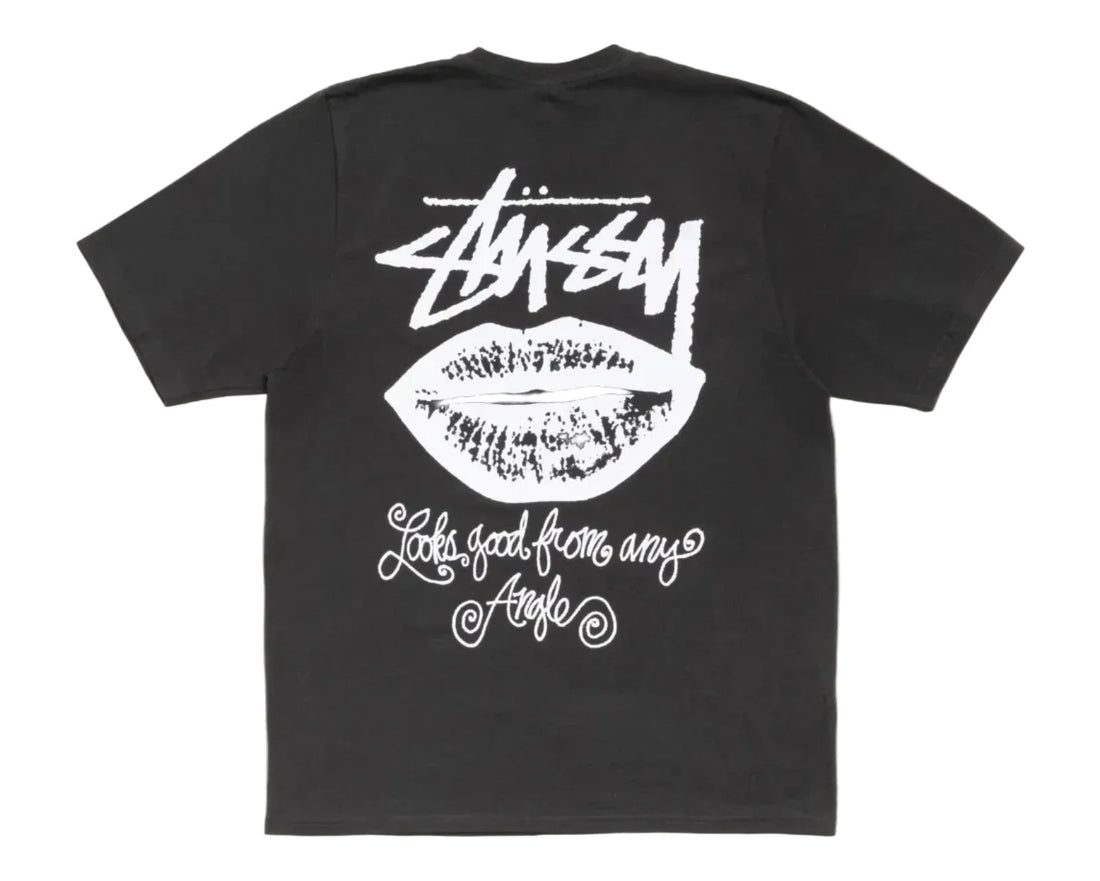 Stussy Any Angle Tee Pigment Dyed Faded Black