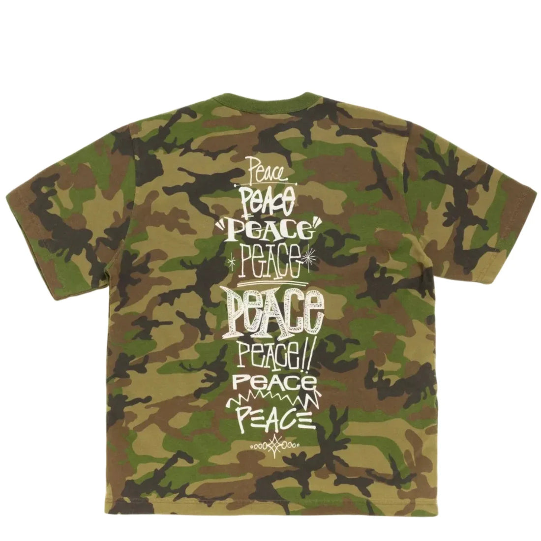 Stussy Peace Increased Tee Camo Green