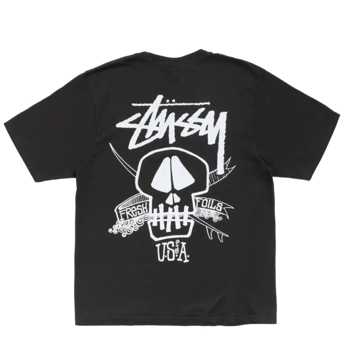 Stussy Fresh Foils Pig Dyed Tee Faded Black