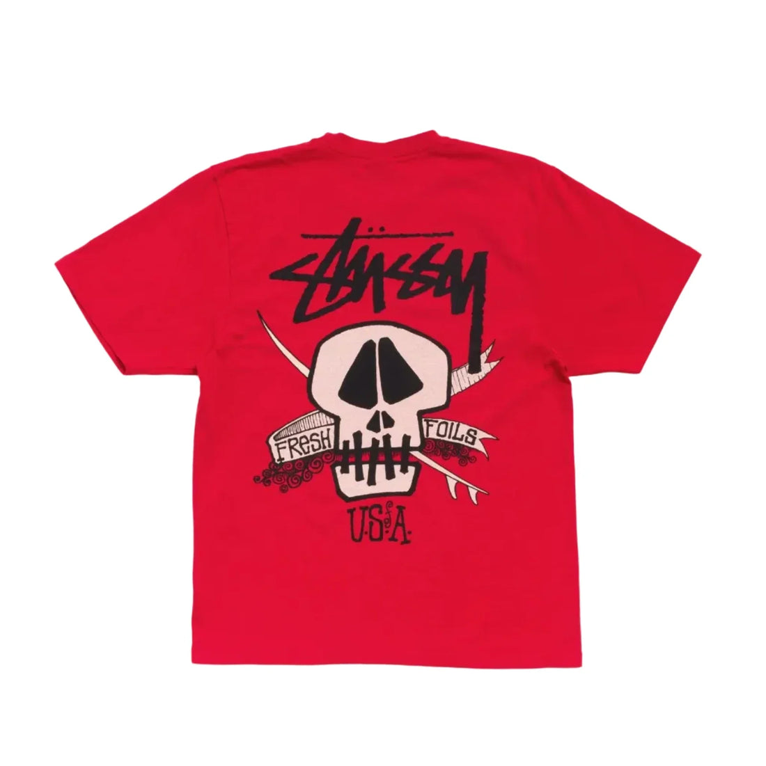 Stussy Fresh Foils Pig Dyed Tee Red