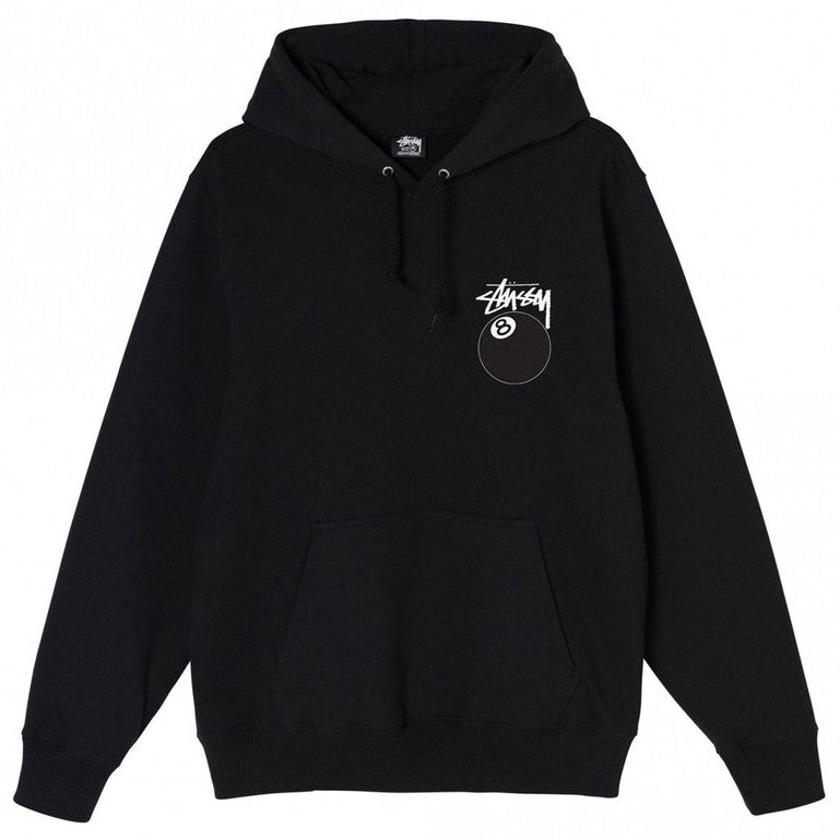 Stussy 8 Ball Pigment Dyed Hoodie Black