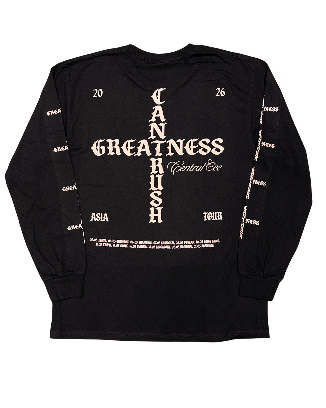 Central Cee Concert Longsleeve 2026 Black