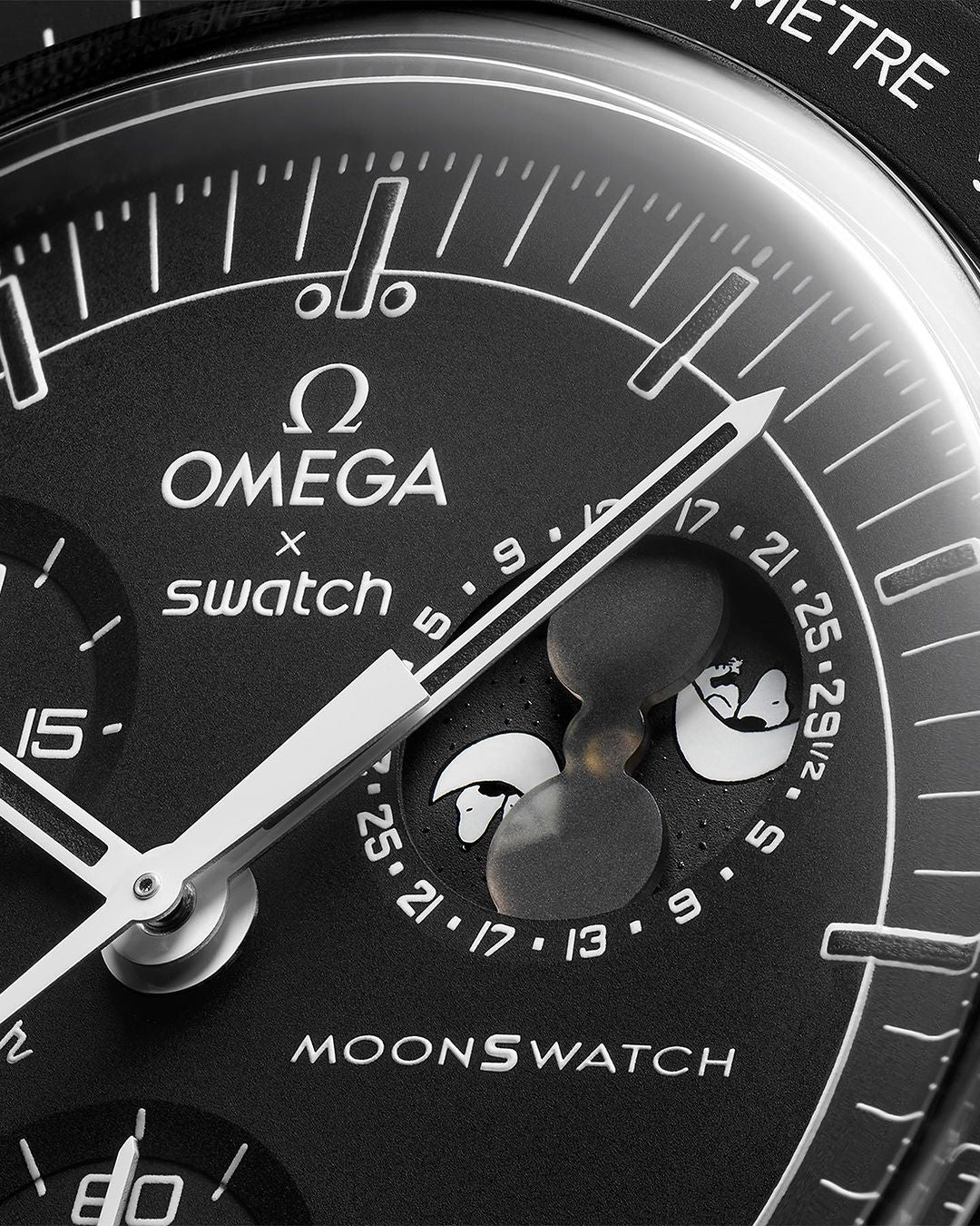Swatch x Omega Bioceramic Moonswatch Mission To Moonphase Snoopy