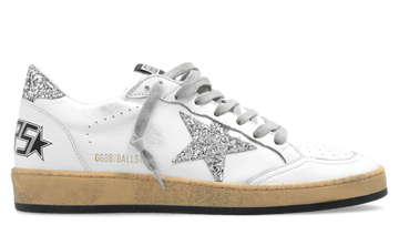 Golden Goose Ball Star Nappa White Silver (Women's)