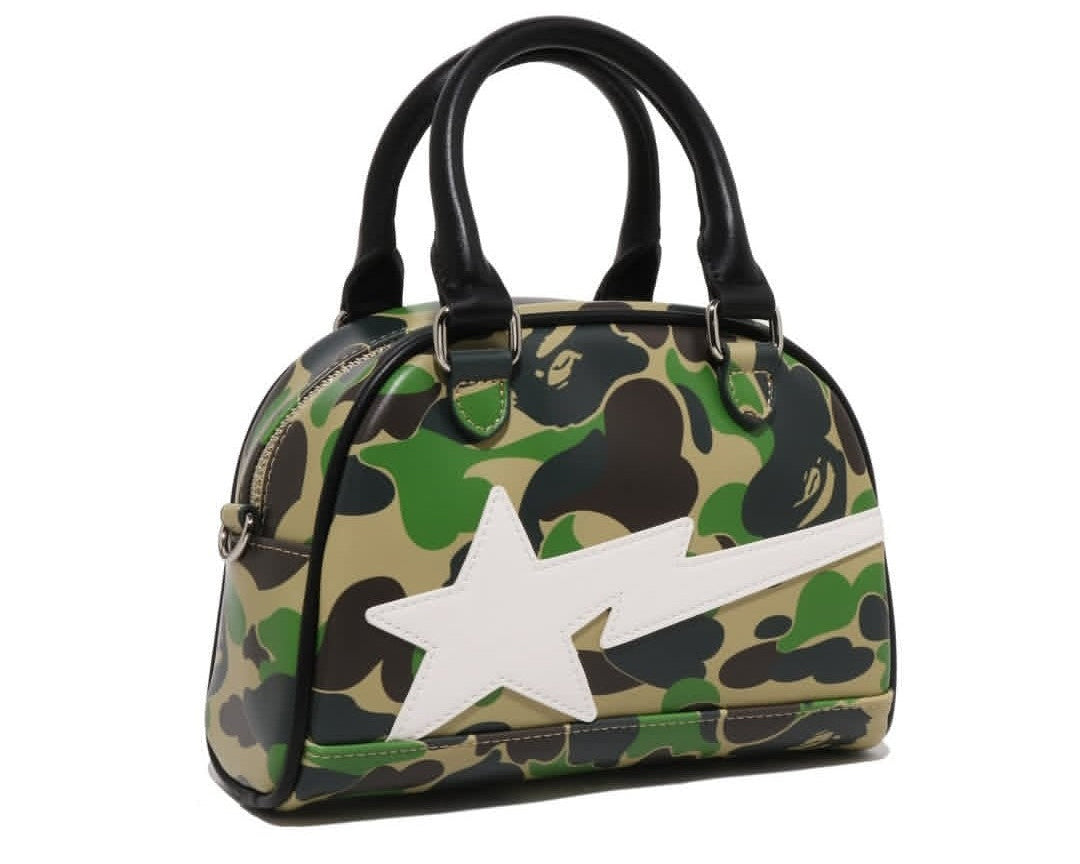 A Bathing Ape ABC Camo Mini Bowling Bag Green