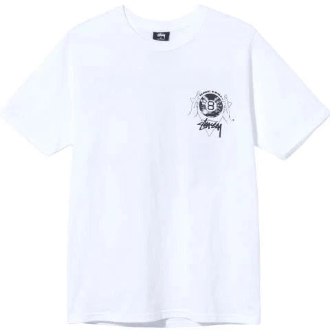 Stussy Magic 8 Ball Tee White