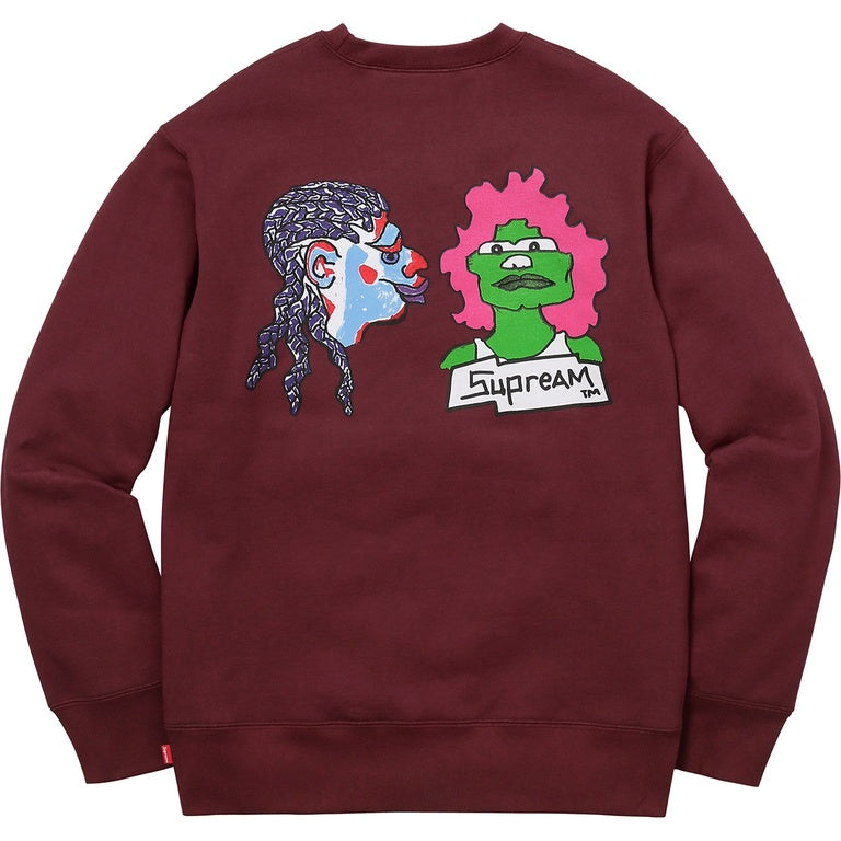 Supreme Gonz Heads Crewneck Burgundy