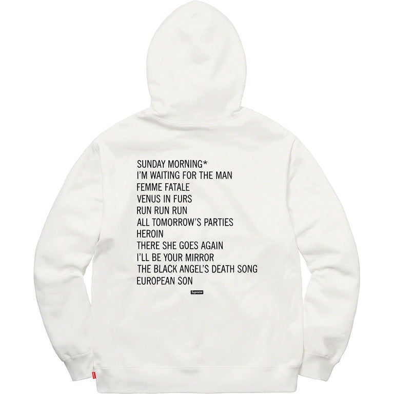 Supreme The Velvet Underground Hooded Sweatshirt White
