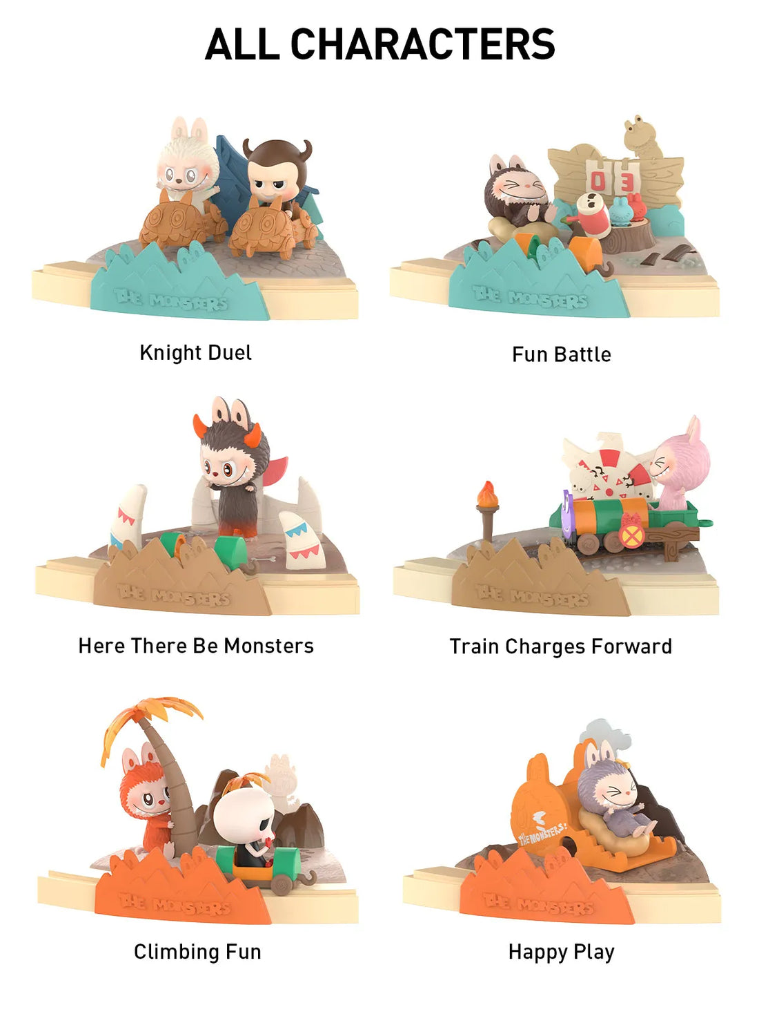 THE MONSTERS Playing Games Series Scene Sets (Sold per piece)