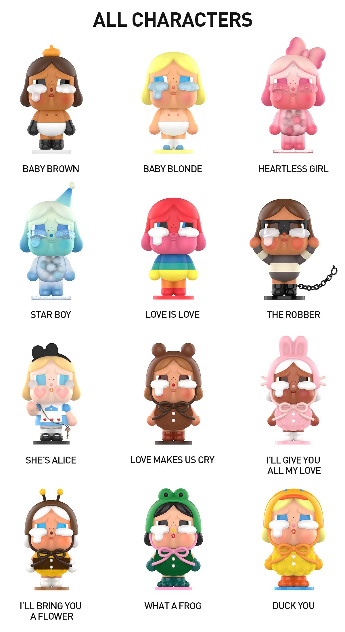 POP MART CRYBABY Crying Again Series Figures Blind Box (Sold per piece)