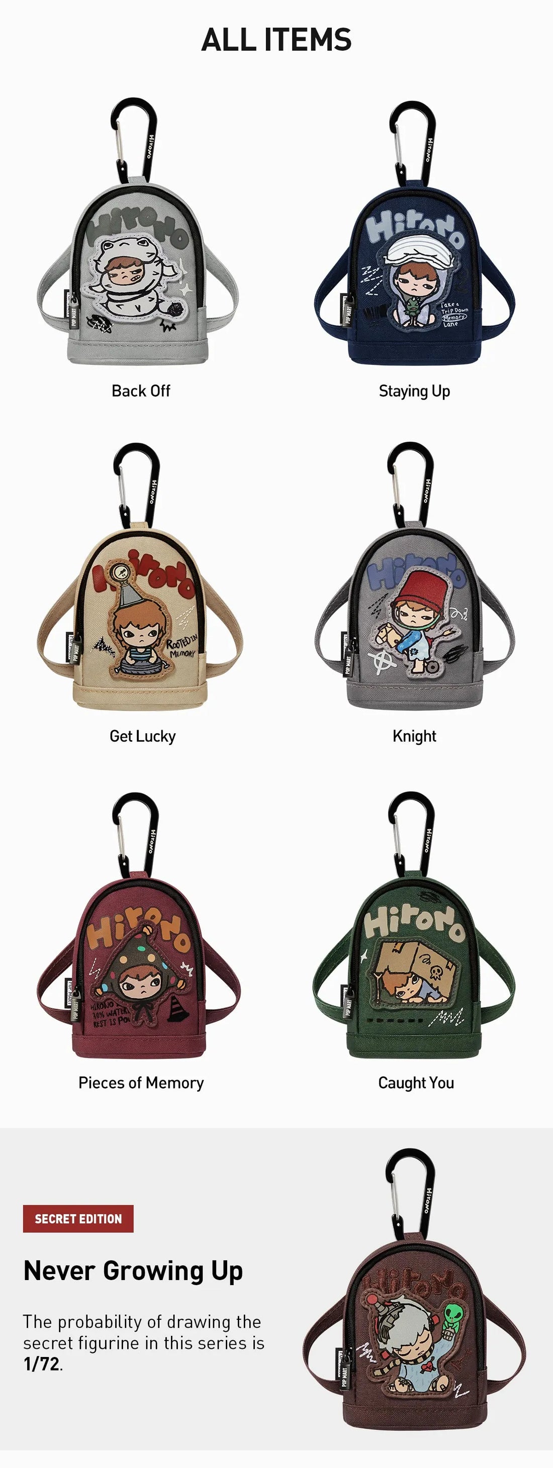 Popmart Hirono Echo Series - Mini Bag Blind Box (Sold per piece)
