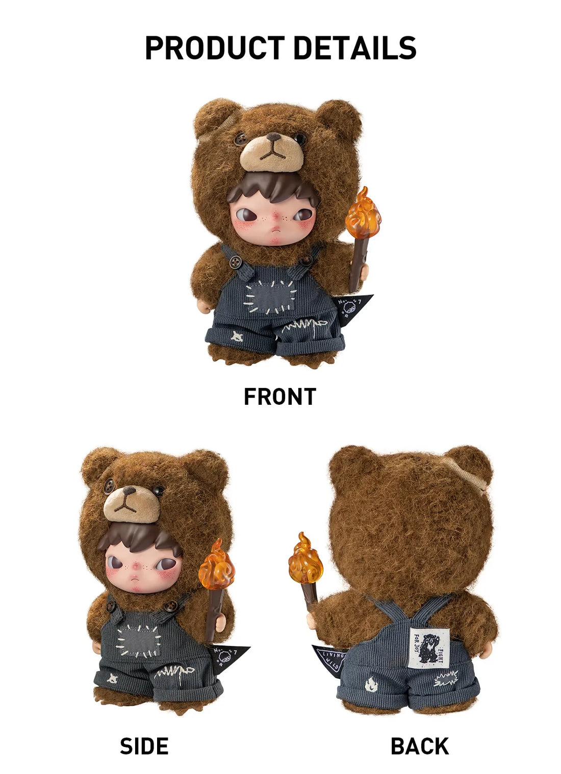 Pop Mart Hirono Living Wild-Fight For Joy Plush Doll