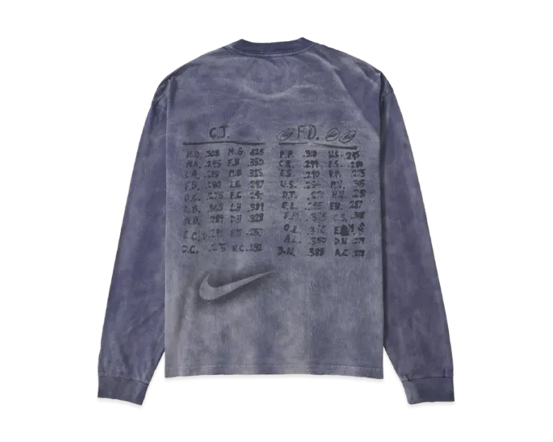 Travis Scott Cactus Jack x Fragment x Nike Houston To Ise Mie Longsleeve Washed Blue
