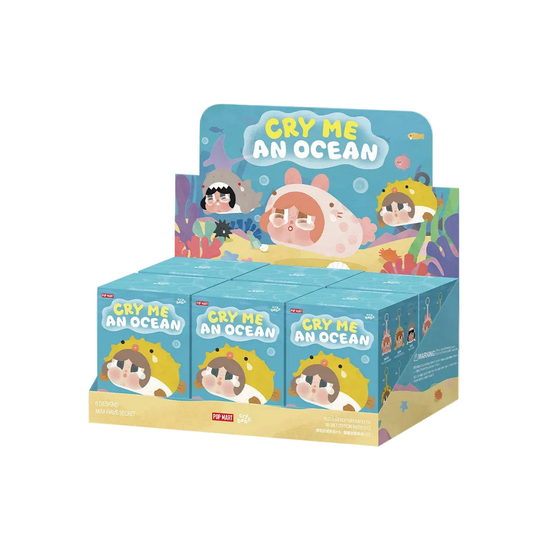Popmart Crybaby Cry Me An Ocean Series - Vinyl Plush Pendant Blind Box (Sold per piece)