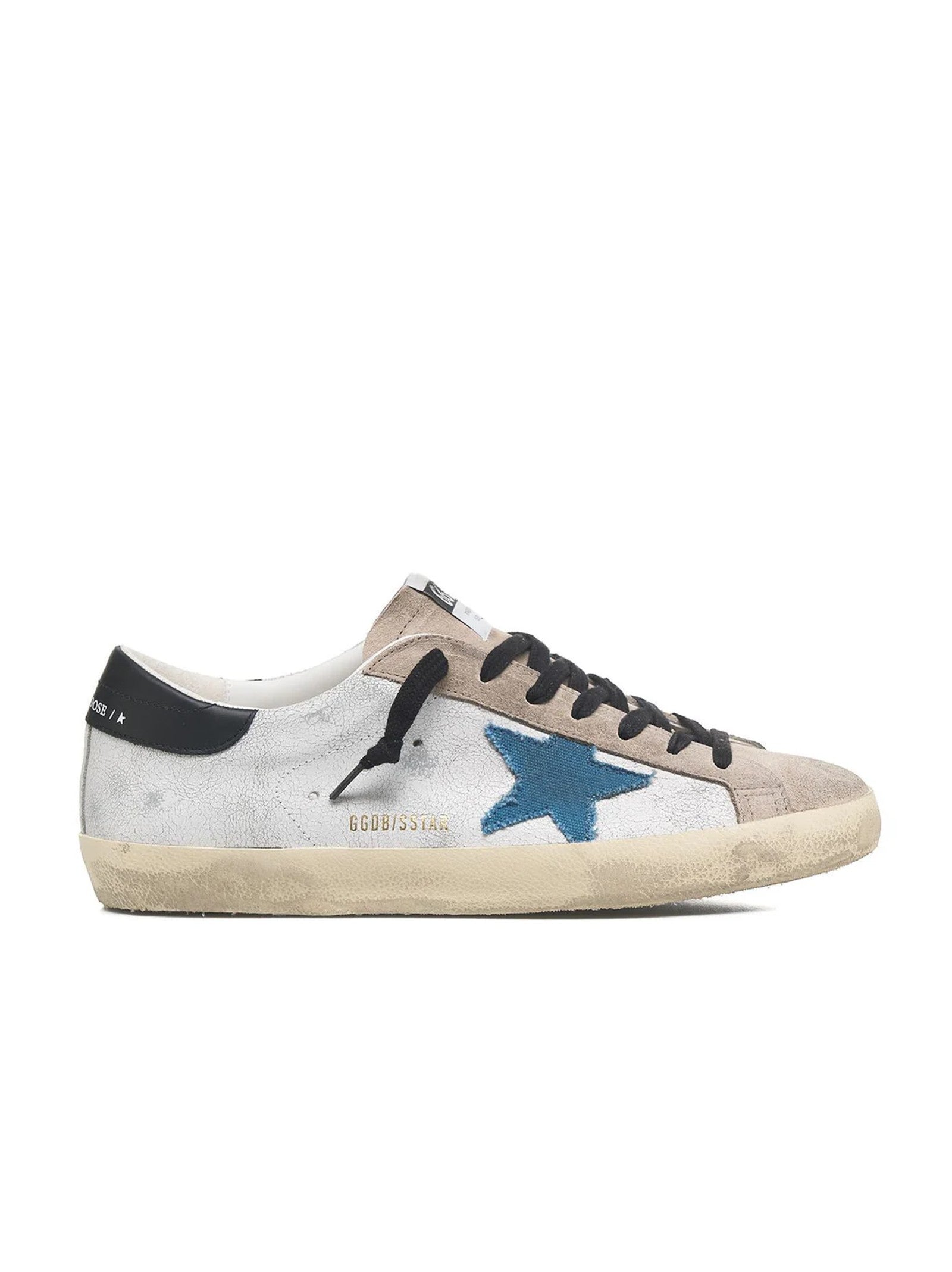 Golden Goose Super Star White Beige Blue Black