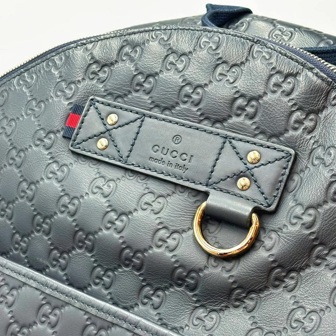Gucci Black Rubber Guccissima Leather Backpack Bag (Like new) 7WYDC3R