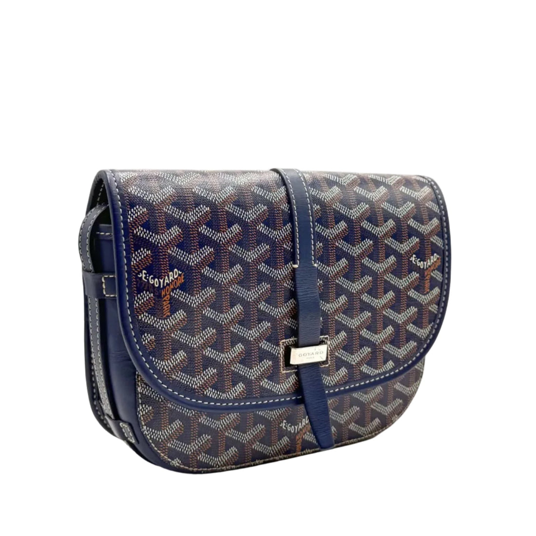 GOYARD Belvedere PM Bag Navy Blue (Like new) VK47X8B