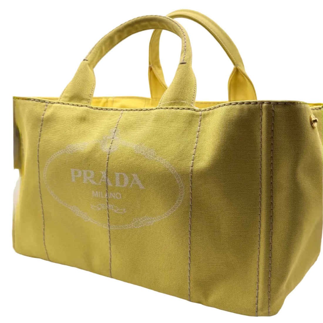 Prada 2000 Canapa tote bag Yellow (Like new)