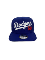 Load image into Gallery viewer, New Era 9FIFTY A-Frame Dodgers 50 Snapback Blue World Series 2024
