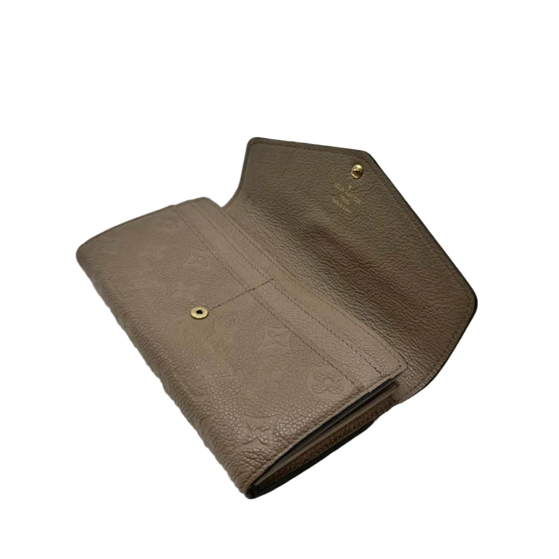 Louis Vuitton Turtledove Monogram Empreinte Leather Sarah Wallet (Pre-owned)