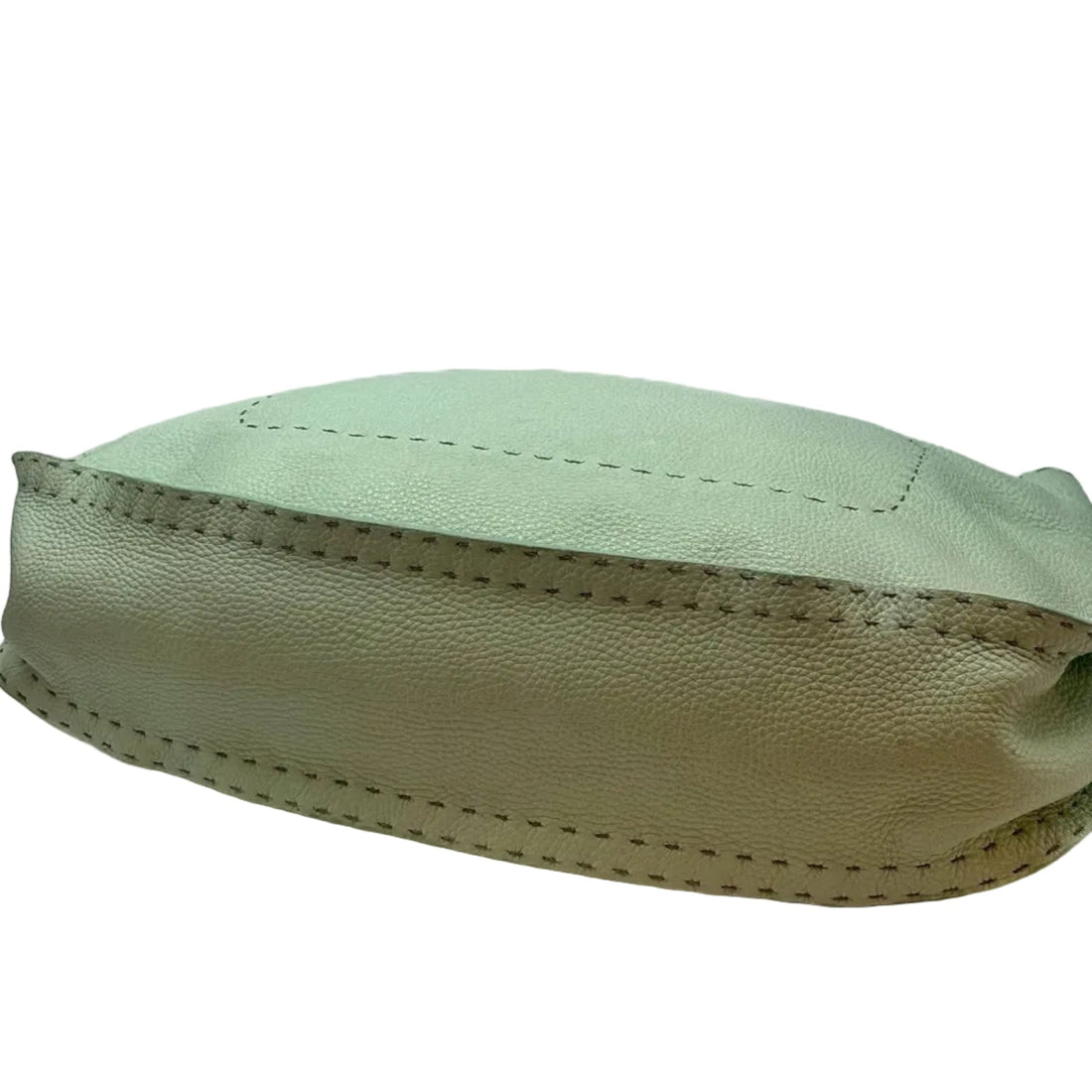 Fendi Pale Mint Green Selleria Leather Hobo Bag (Pre-owned) VG928W3