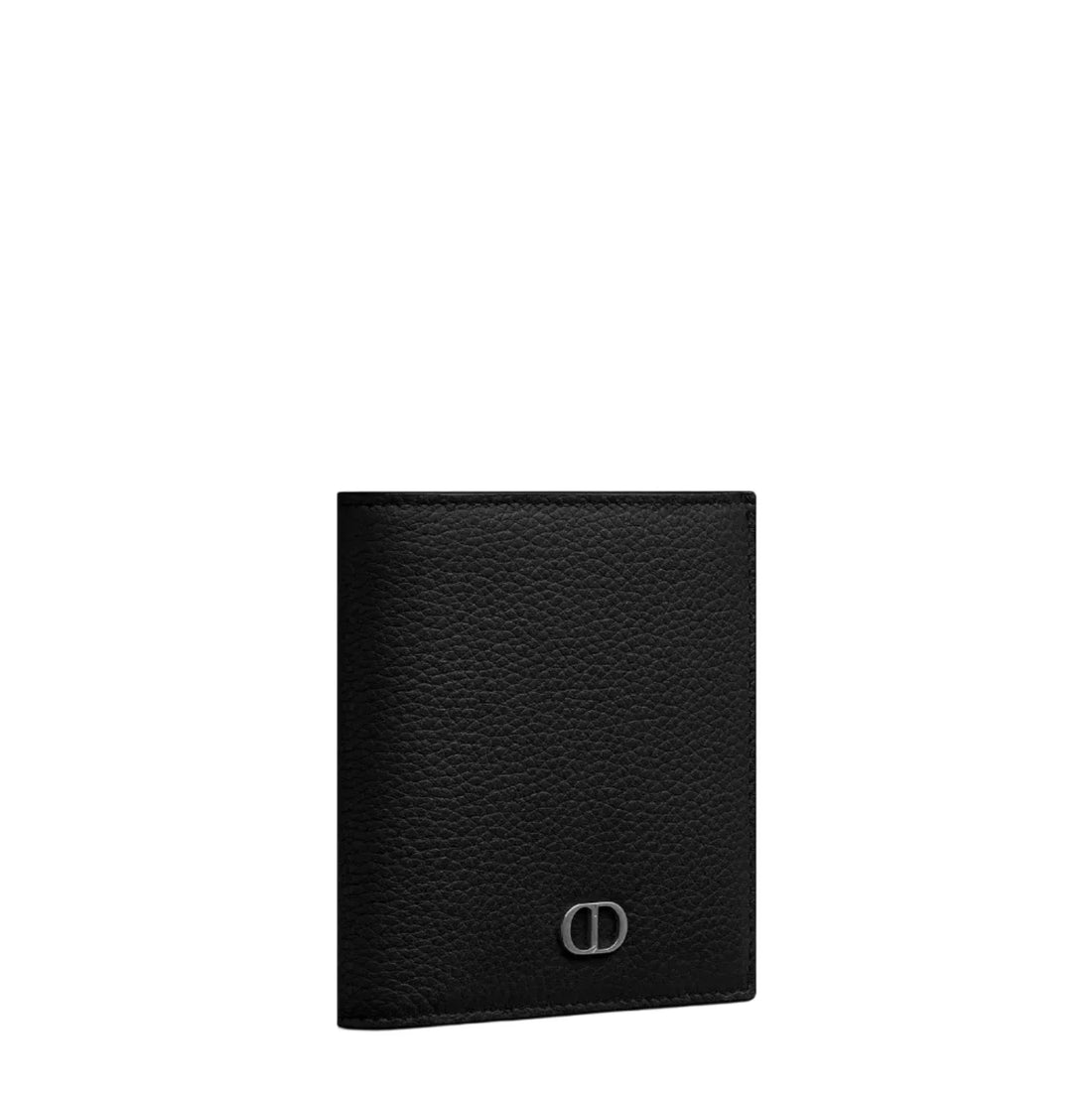 CD Icon Bifold Wallet Black Grained Calfskin (Bnew)