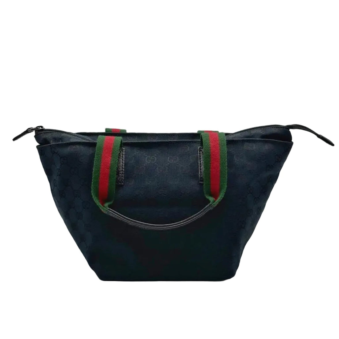 Gucci GG Canvas Sherry Line Tote Bag Handbag black (Pre-owned) 4DV889J