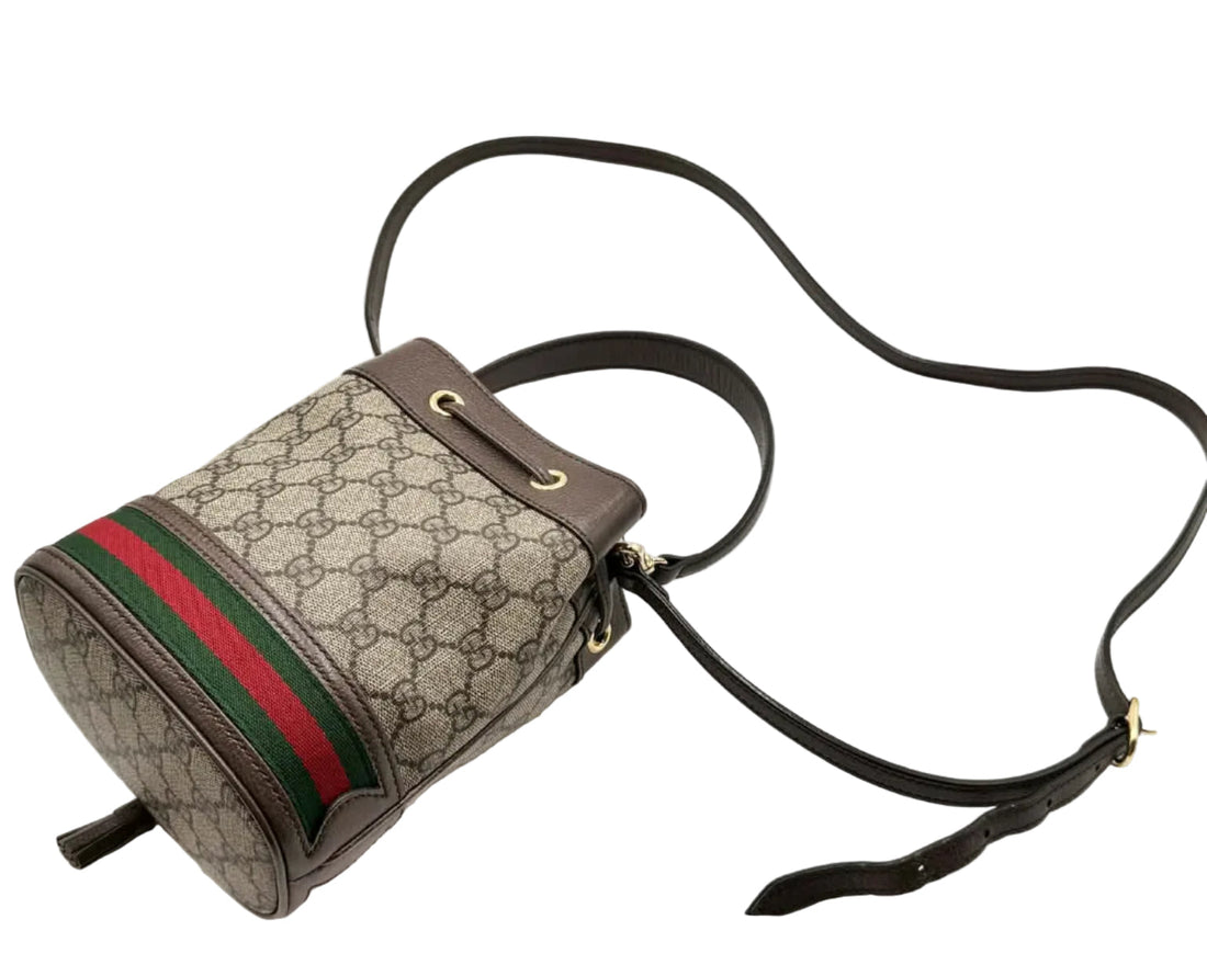 Gucci Ophidia Mini Bucket Bag in GG Supreme Canvas (Like new)