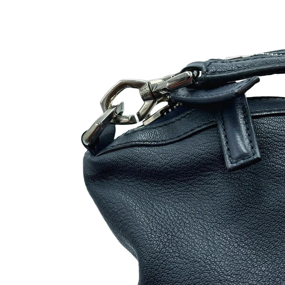 Givenchy Navy Blue Lambskin Leather Large Nightingale Bag (Pre-owned) 392QH7T