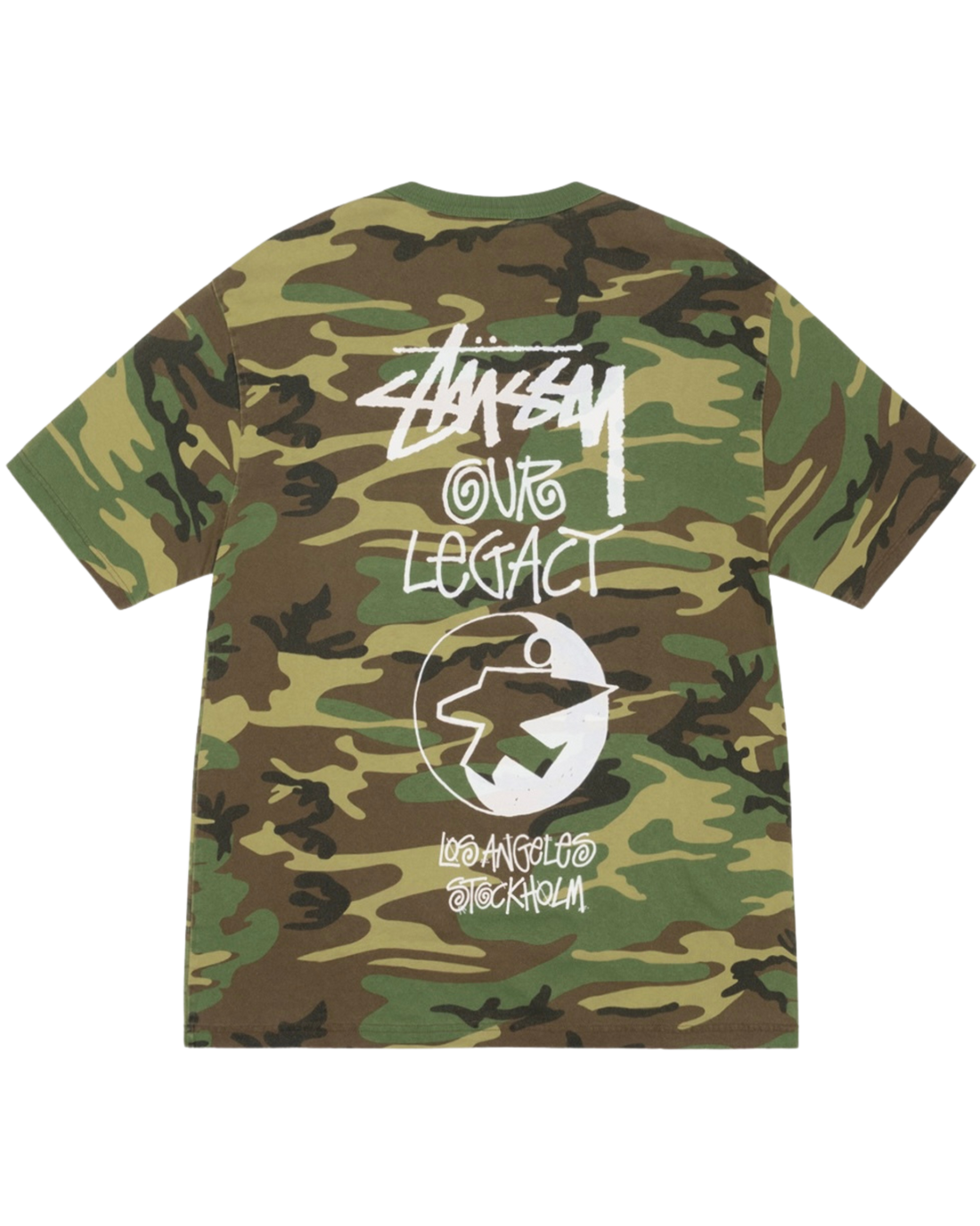 Stussy x Our Legacy Work Shop Surfman Pigment Dyed Tee Camo