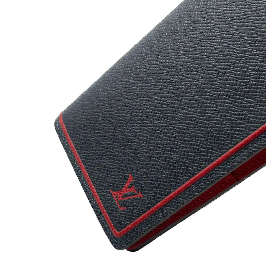 Louis Vuitton Blue/Red Taiga Leather Brazza Wallet (Bnew) W7K3246