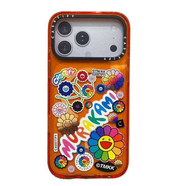 CASETIFY x Takashi Murakami Flowers Sticker Mania iPhone 17 Pro Max Gl