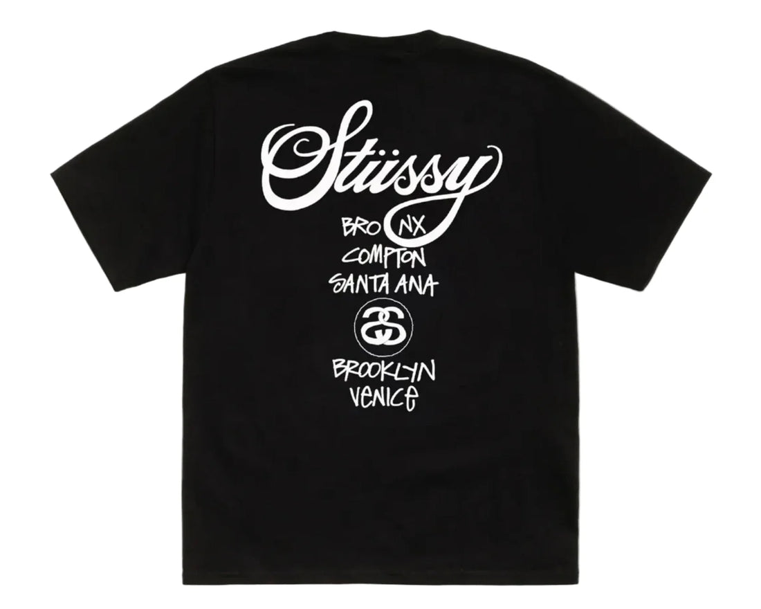 Stussy World Tour Tee Black