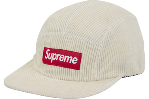 Supreme Corduroy Camp Cap (FW24) White