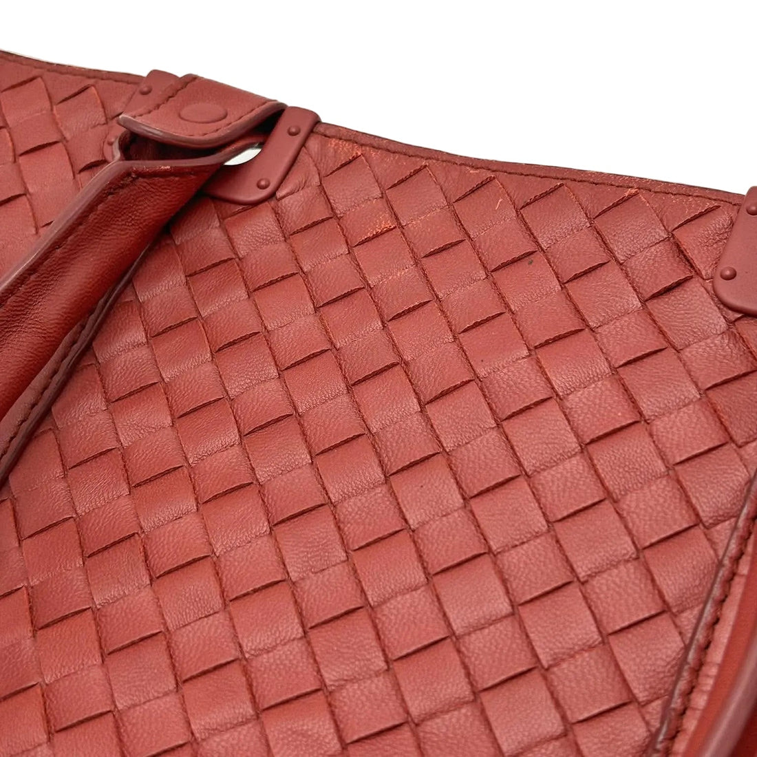 Bottega Veneta Boucher Intrecciato Woven Nappa Leather Top Handle Bag (Pre-owned) 3WG3M92