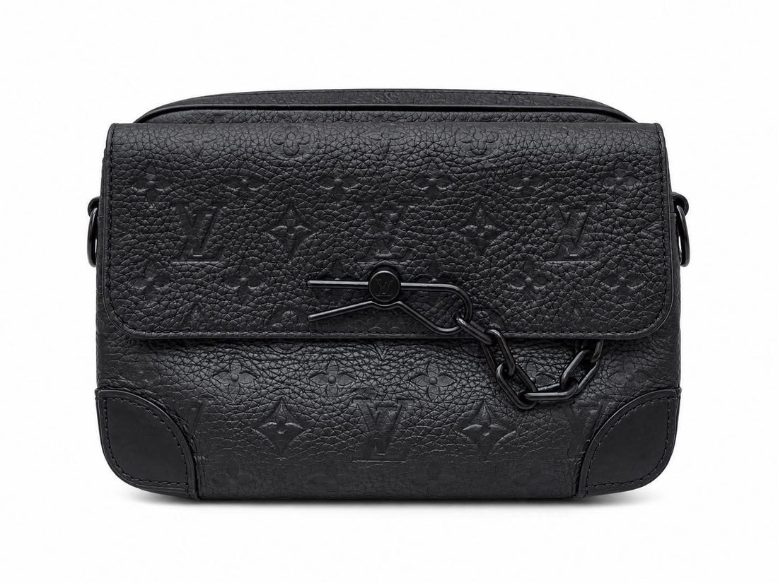 Louis Vuitton Taurillon Monogram Steamer Messenger Black (Like new) T9M24QH