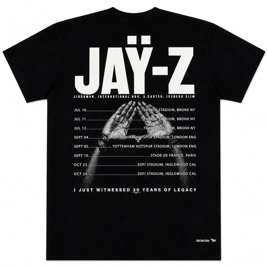 JAŸ-Z: Tour Tee Black