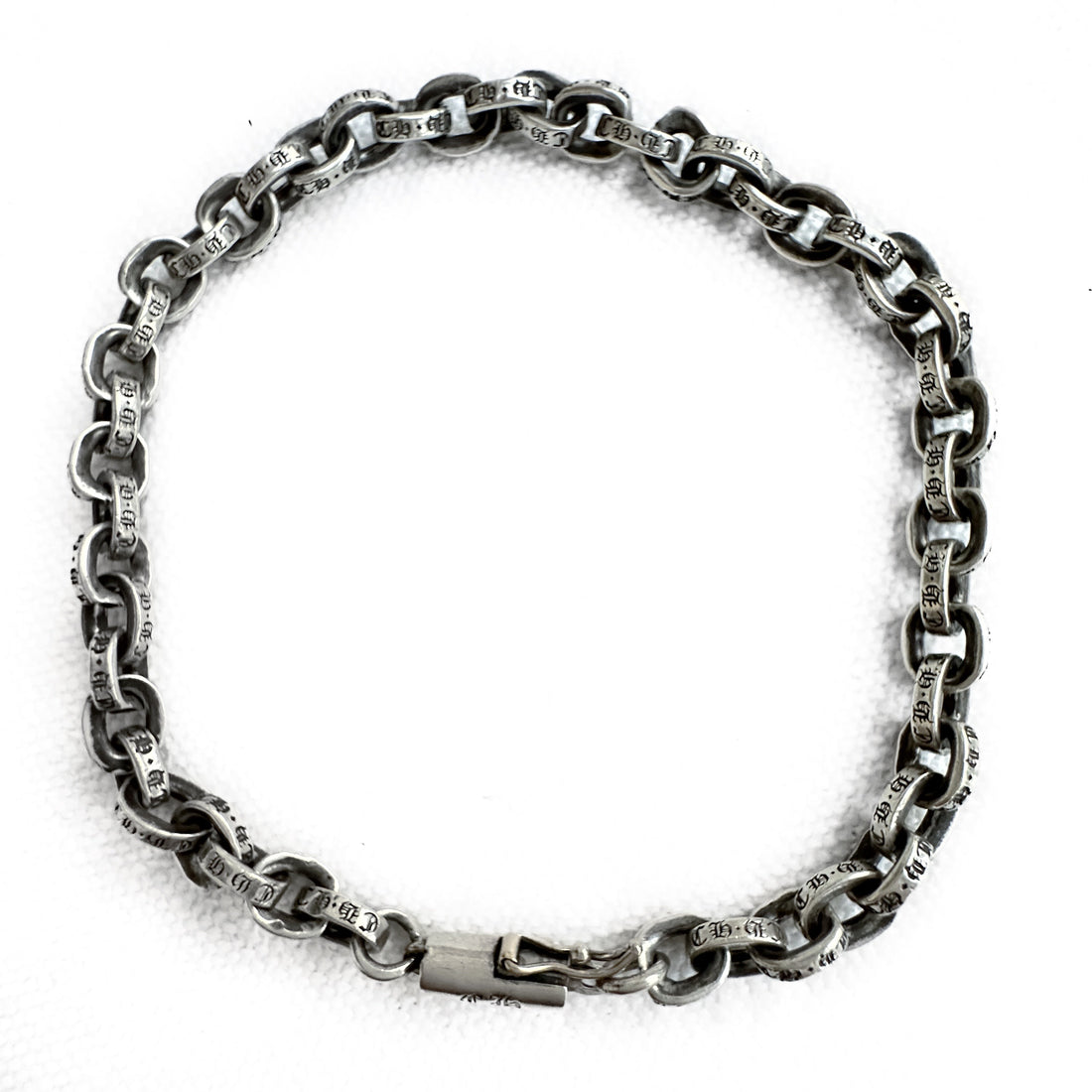 Chrome Hearts  Silver Paperchain Bracelet 8”
