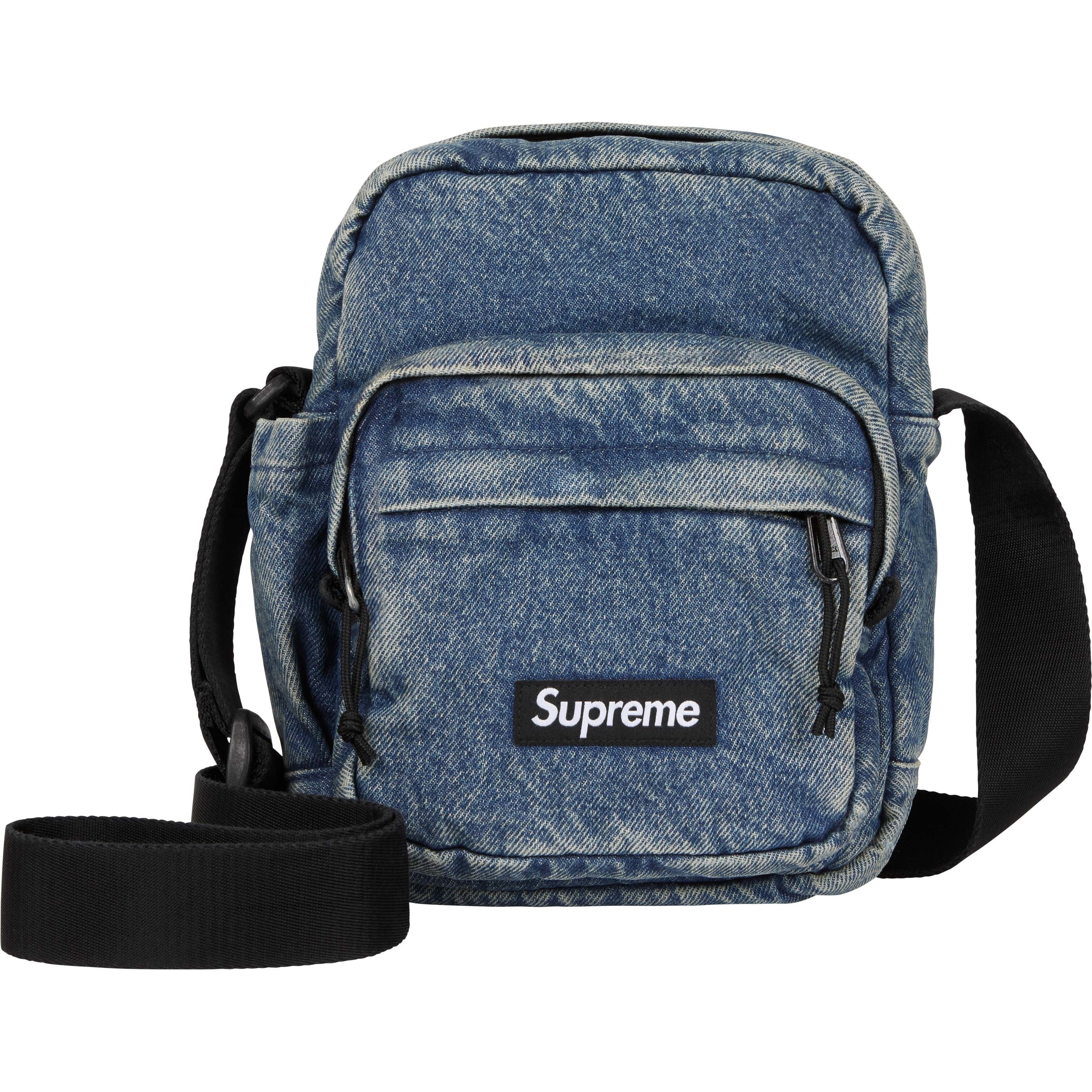 Supreme Denim Shoulder Bag Washed Indigo
