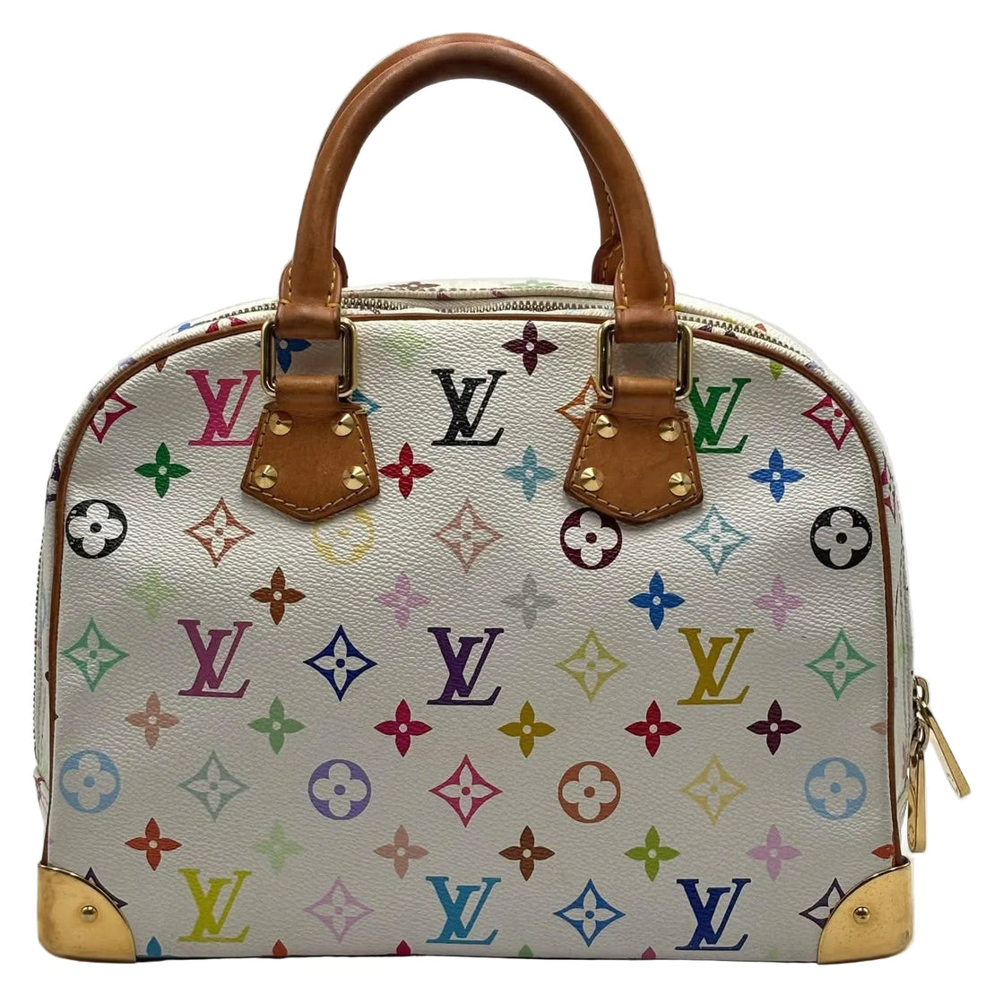 Louis Vuitton White Monogram Multicolor Trouville Bag (Pre-owned) 2GKB7TO