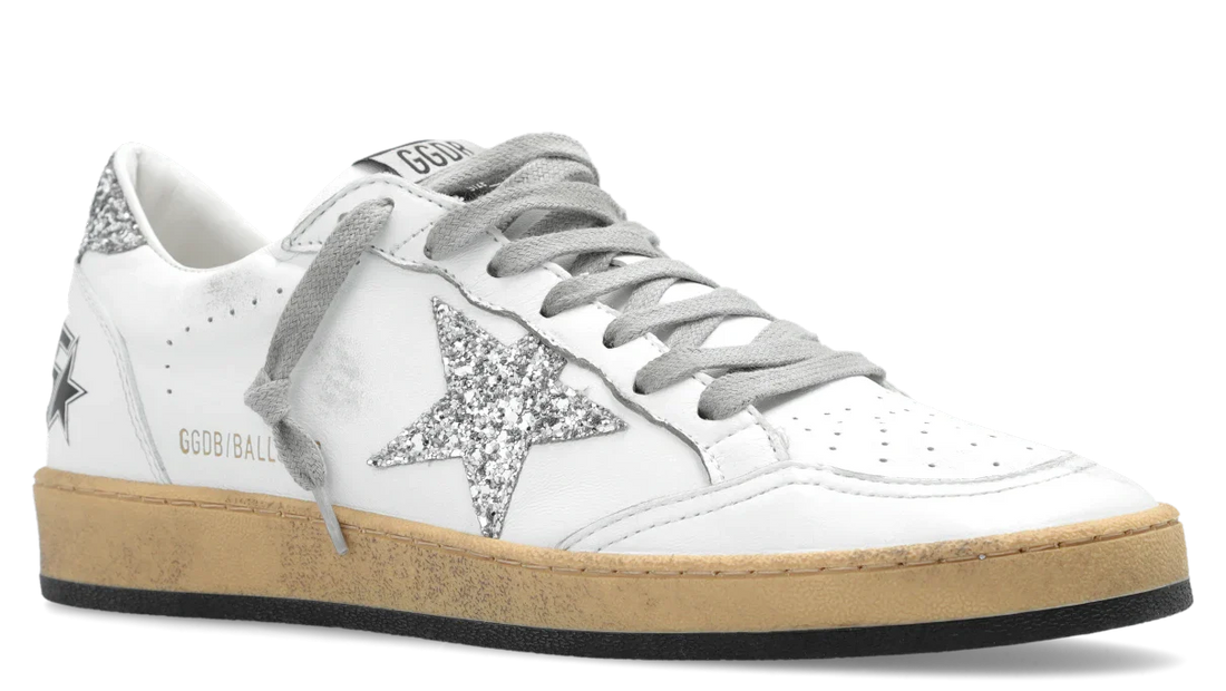 Golden Goose Ball Star Nappa White Silver (Women's)