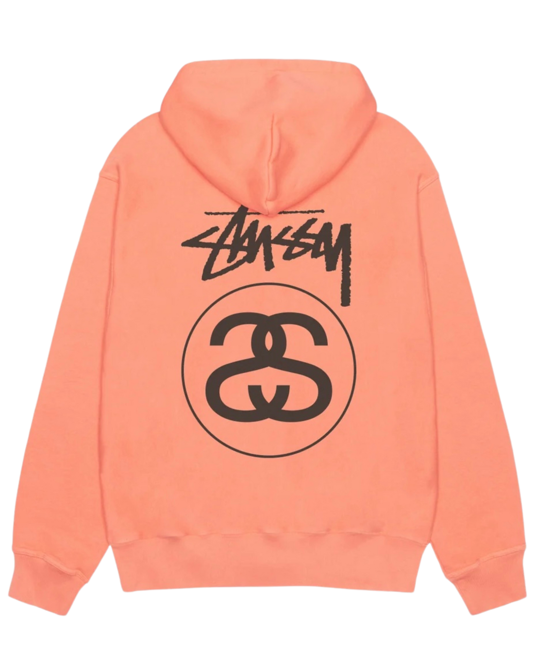 Stussy Stock Link Zip Hoodie Pigment Dyed 'Sherbert'