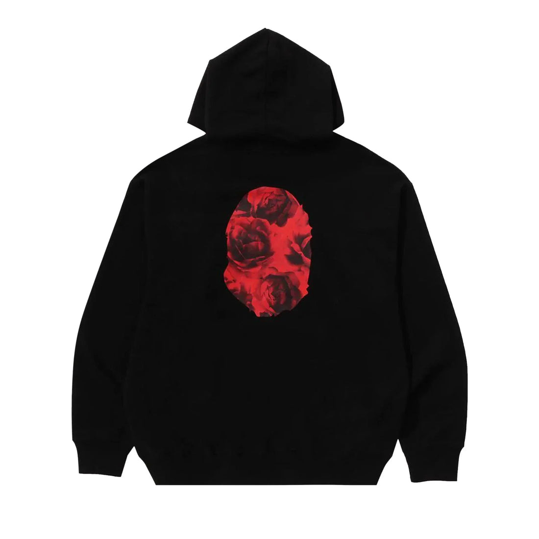 BAPE Floral Solid Camo Ape Head Relaxed Fit Pullover Hoodie 'Black'
