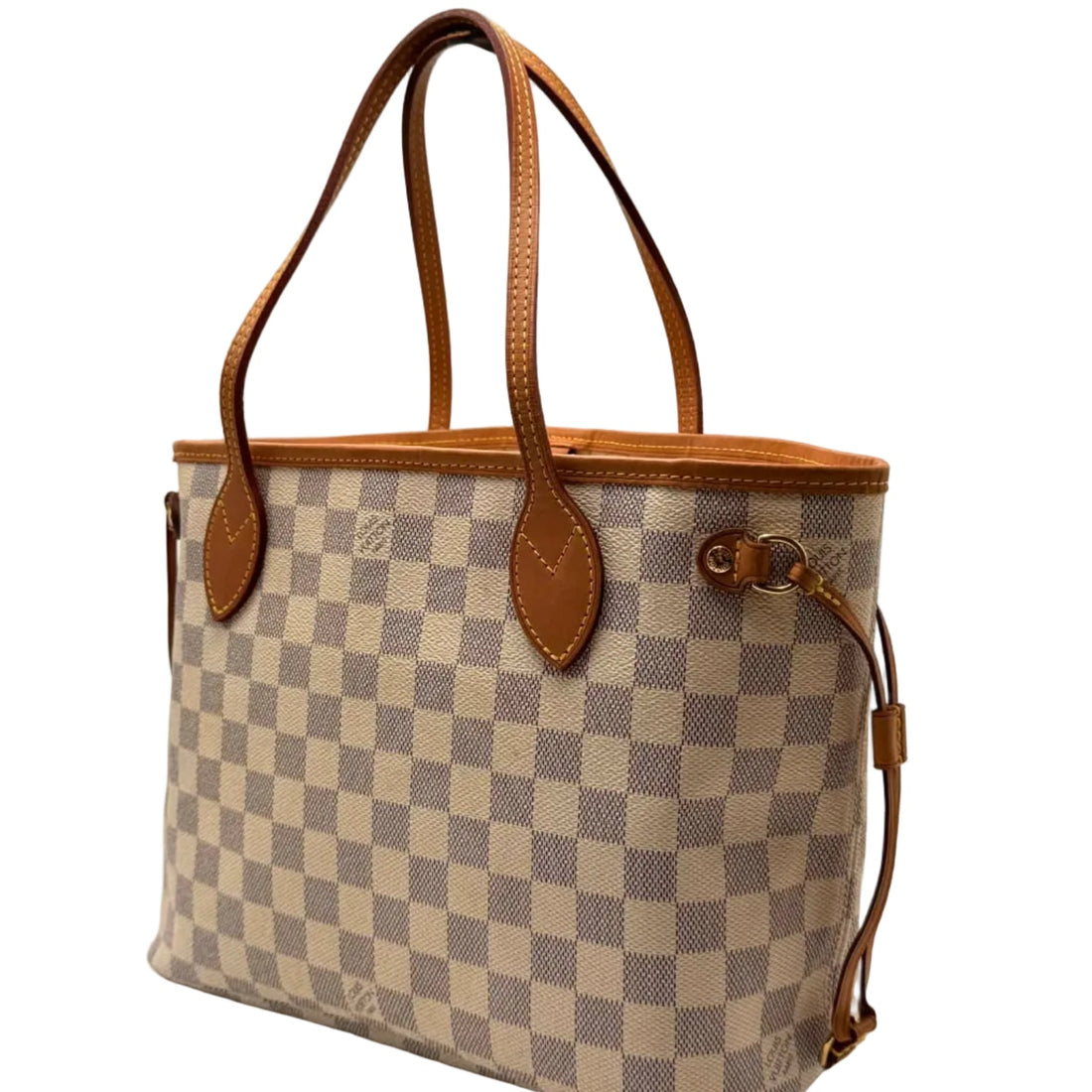 Louis Vuitton Neverfull PM Handbag Damier Azur Canvas (Pre-owned) 8D9R4C3