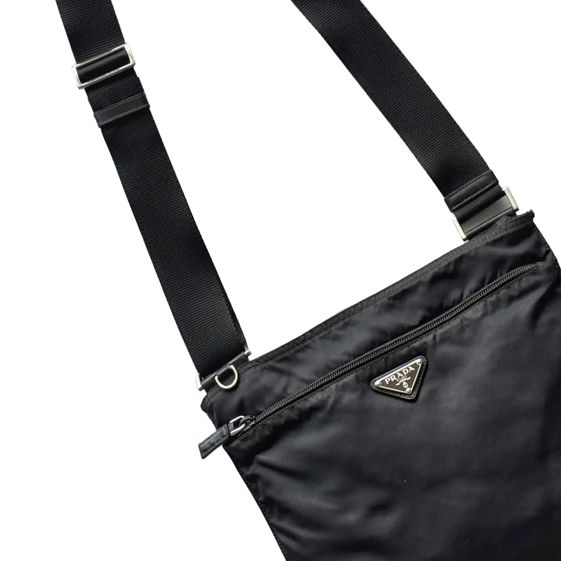 Prada Re-Nylon Messenger Bag Black (Pre-owned)