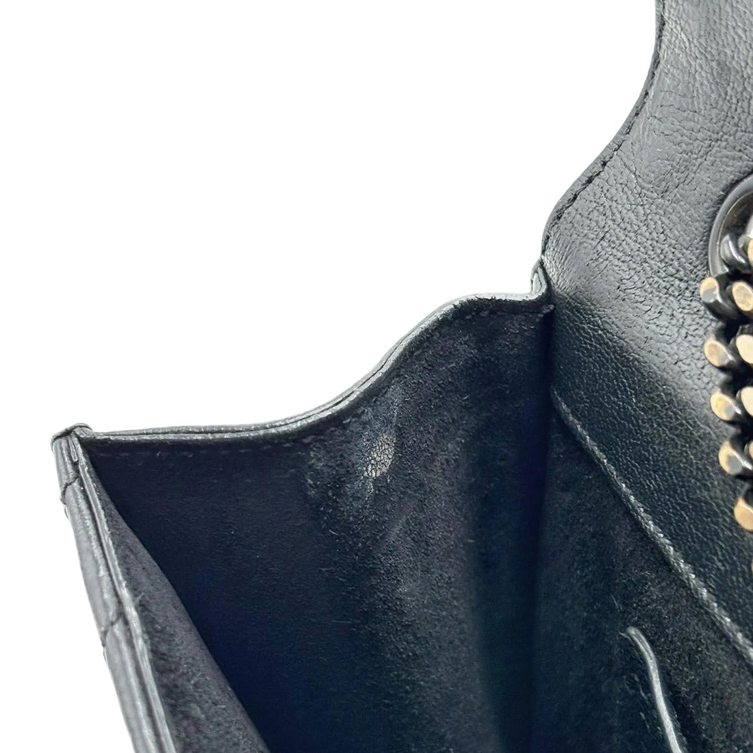 Saint Laurent Black Matelassé Leather Betty Shoulder Bag Black (Pre-owned) 96MHRH8