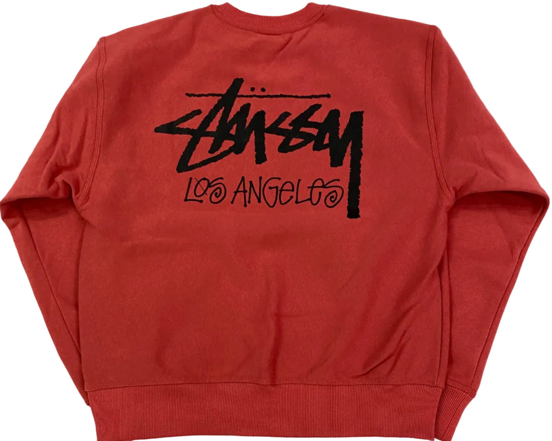 Stussy Stock Los Angeles Crewneck Pepper