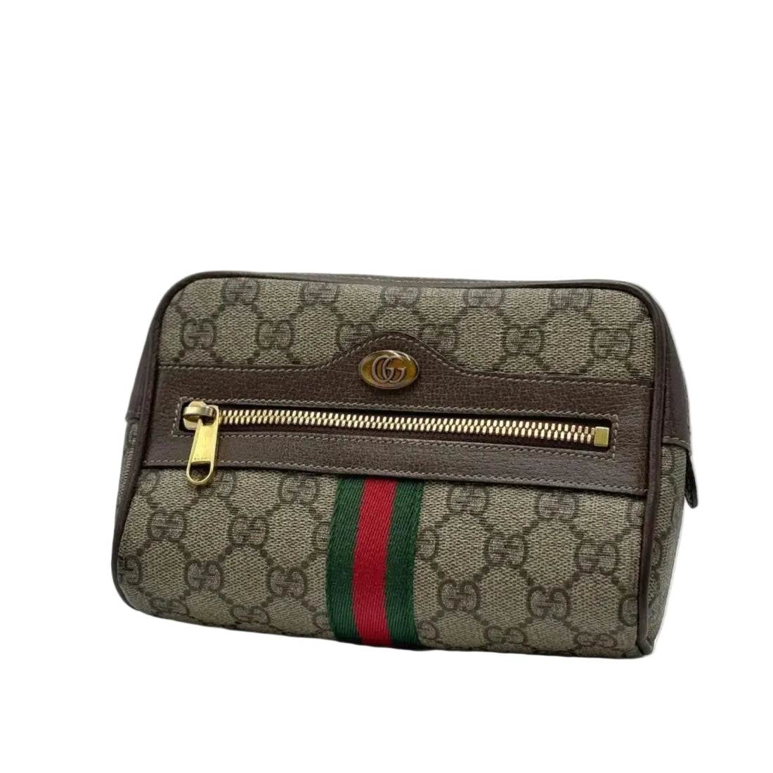 Gucci Beige/Ebony GG Supreme Canvas Small Ophidia Belt Bag (Pre-owned) WM8QBGC